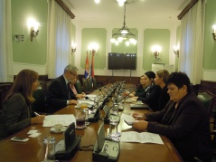 20. септембар 2012. Председник Одбора за људска и мањинска права и равноправност полова на састанку са представницама Мисије ОЕБС у Србији 